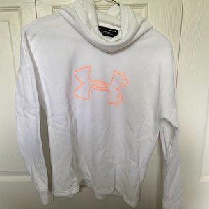 White Under Armour Hooded Sweatshirt